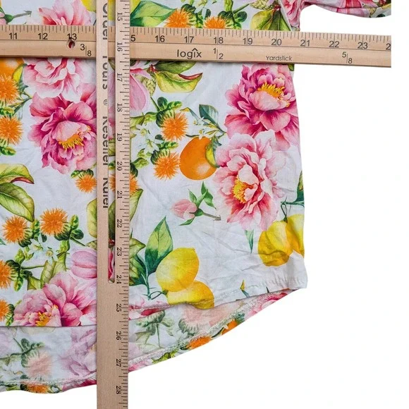 Sofia Made in Italy Adele l Mandarin Collar Blouse Size 6 to 12 Cottagecore - Picture 5 of 7